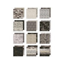 Tim Holtz Paper 8x8" - Palette Collection / Charcoal